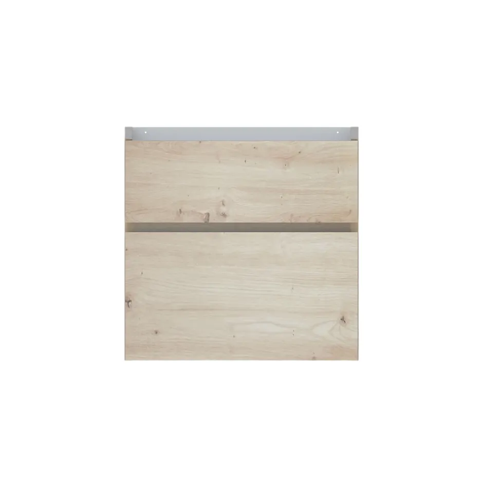Meuble sous vasque effet chêne artisan l.60 cm 2 tiroirs, Calao