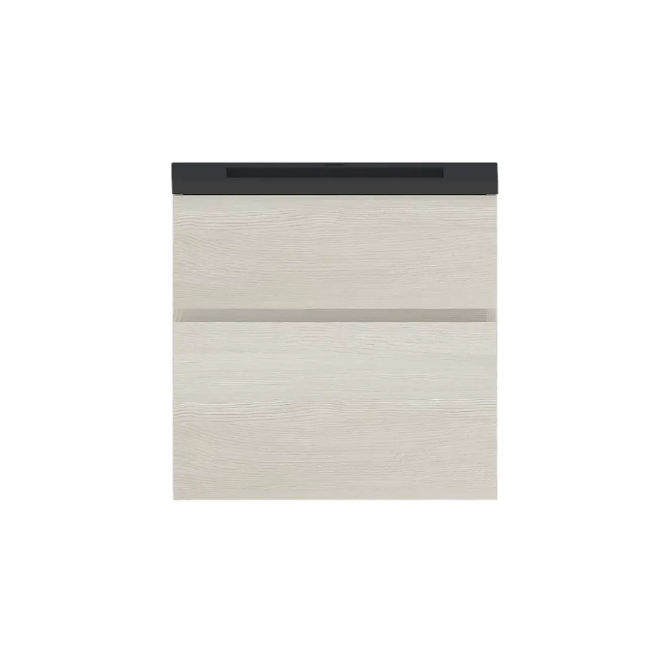 Cooke & Lewis Meuble sous vasque effet chêne l.60 cm 2 tiroirs, Calao