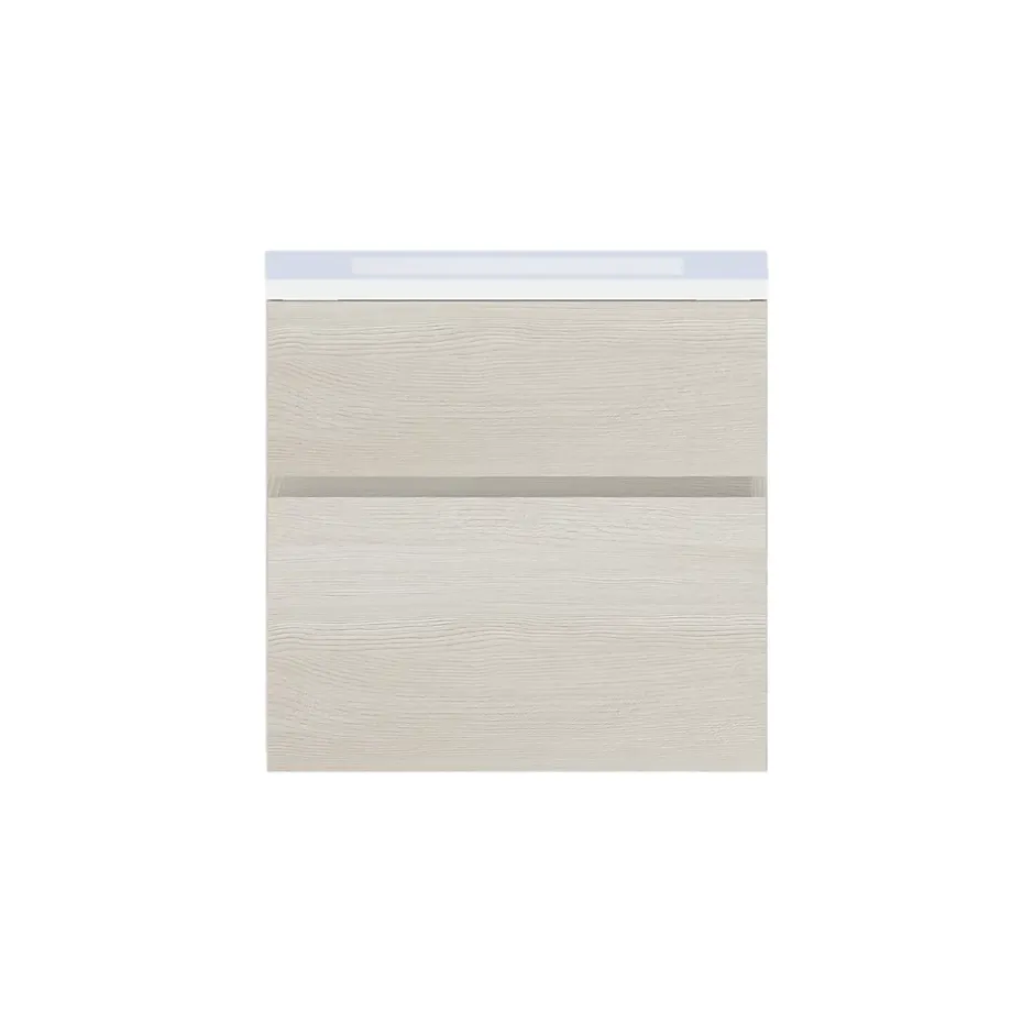 Cooke & Lewis Meuble sous vasque effet chêne l.60 cm 2 tiroirs, Calao