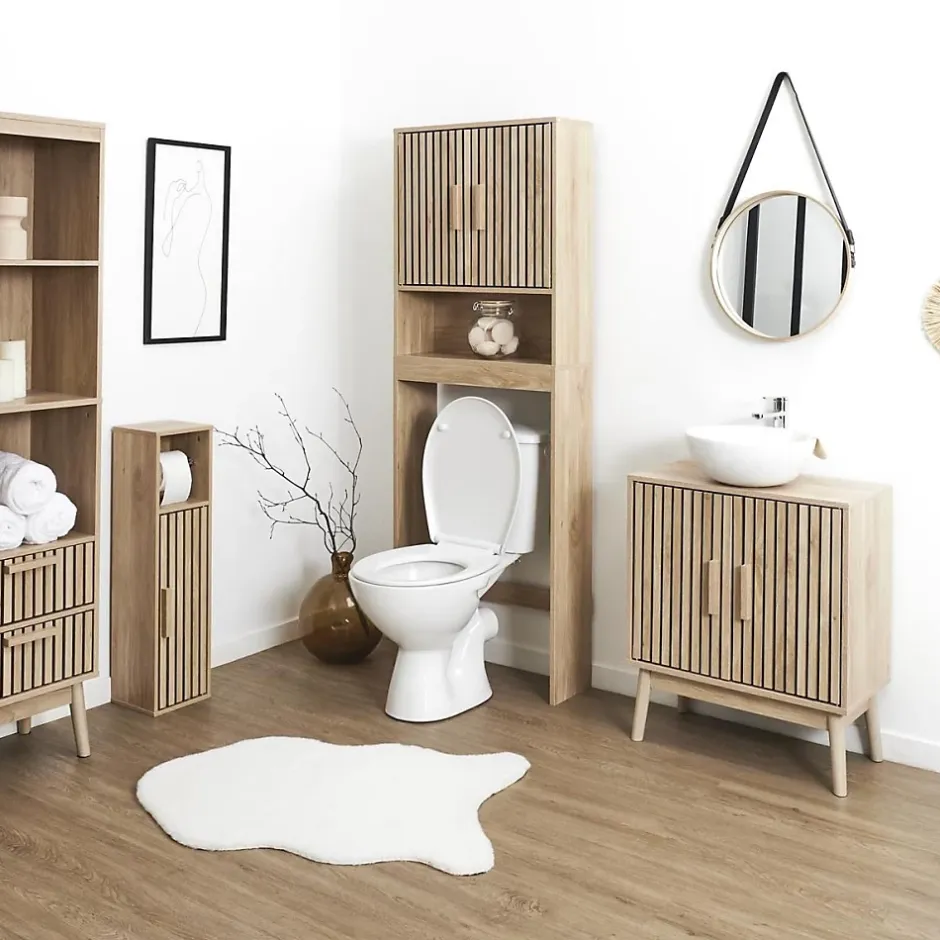 The Home Deco Factory Meuble sous vasque en bois Klaus