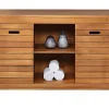 Vente-unique Meuble sous vasque en bois d'acacia - 130 cm - PULUKAN