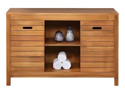 Vente-unique Meuble sous vasque en bois d'acacia - 130 cm - PULUKAN
