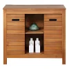 Vente-unique Meuble sous vasque en bois d'acacia - 90 cm - PULUKAN* Meuble Sous-Vasque