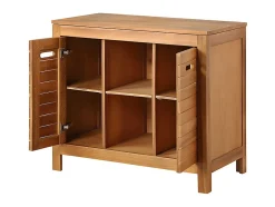 Vente-unique Meuble sous vasque en bois d'acacia - 90 cm - PULUKAN* Meuble Sous-Vasque