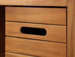 Vente-unique Meuble sous vasque en bois d'acacia - 90 cm - PULUKAN* Meuble Sous-Vasque