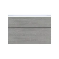 Cooke & Lewis Meuble sous vasque faible profondeur effet chêne clair l.90 cm 2 tiroirs, Calao* Meuble Buanderie|Meuble De Salle De Bains Faible Profondeur
