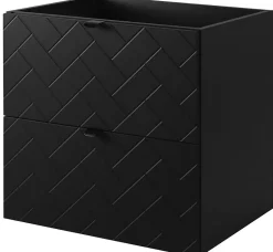Furnidea Meuble sous vasque MADIS NOIR 60 cm B* Meuble Sous-Vasque