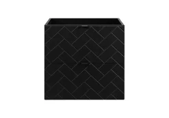 Furnidea Meuble sous vasque MADIS NOIR 60 cm B* Meuble Sous-Vasque