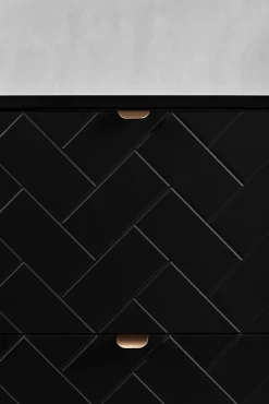 Furnidea Meuble sous vasque MADIS NOIR 60 cm G