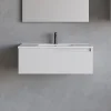 Cosyneo Meuble sous vasque seul, 1 tiroir, 80cm, simple vasque - blanc mat - CADIX* Meuble Sous Lavabo