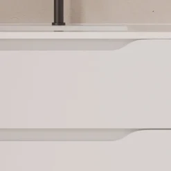Cosyneo Meuble sous vasque seul, 2 tiroirs et 1 porte, 100cm, vasque déportée droite - blanc mat - ZARZA