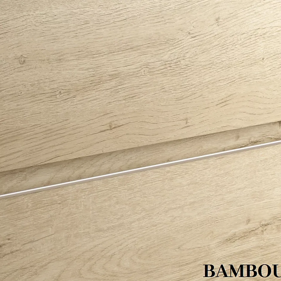Cosyneo Meuble sous vasque seul, 1 tiroir, 80cm, simple vasque - bambou (chêne clair) - PENA