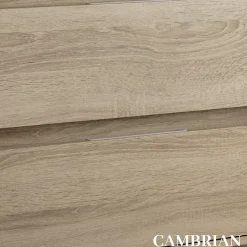 Cosyneo Meuble sous vasque seul, 2 tiroirs, 80cm, simple vasque - cambrian (chêne clair) - IRIS