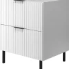 Furnidea Meuble sous vasque sur pieds FLOW blanc 60 cm* Meuble Sous Lavabo