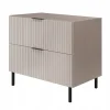 Furnidea Meuble sous vasque sur pieds FLOW cachemire 80 cm