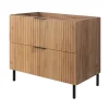 Furnidea Meuble sous vasque sur pieds FLOW chêne craft 80 cm