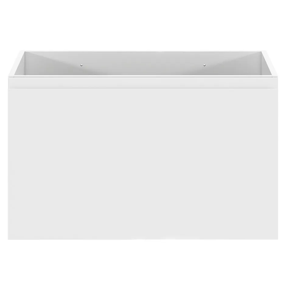 GoodHome Meuble sous vasque suspendu blanc mat 2 tiroirs l.80 x H.48 x P.45 cm Levanna* Meuble Sous-Vasque