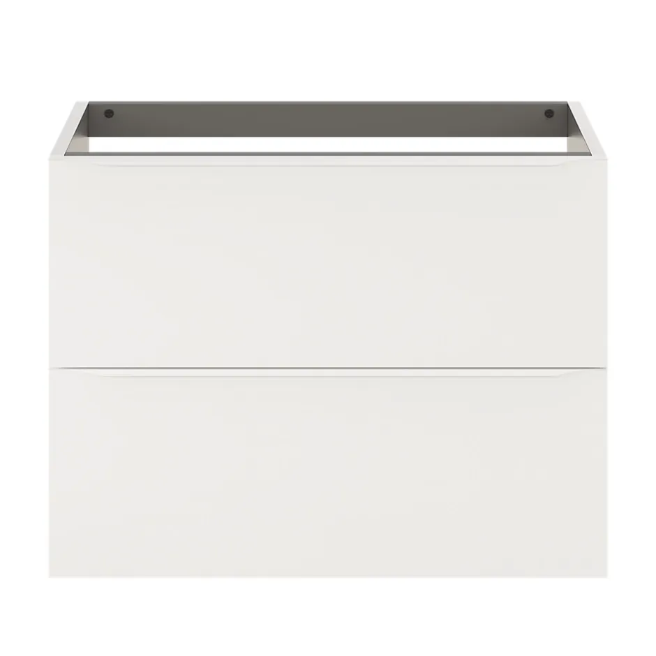 GoodHome Meuble sous vasque suspendu blanc mat l.80 x H.60 x P.45 cm, Imandra