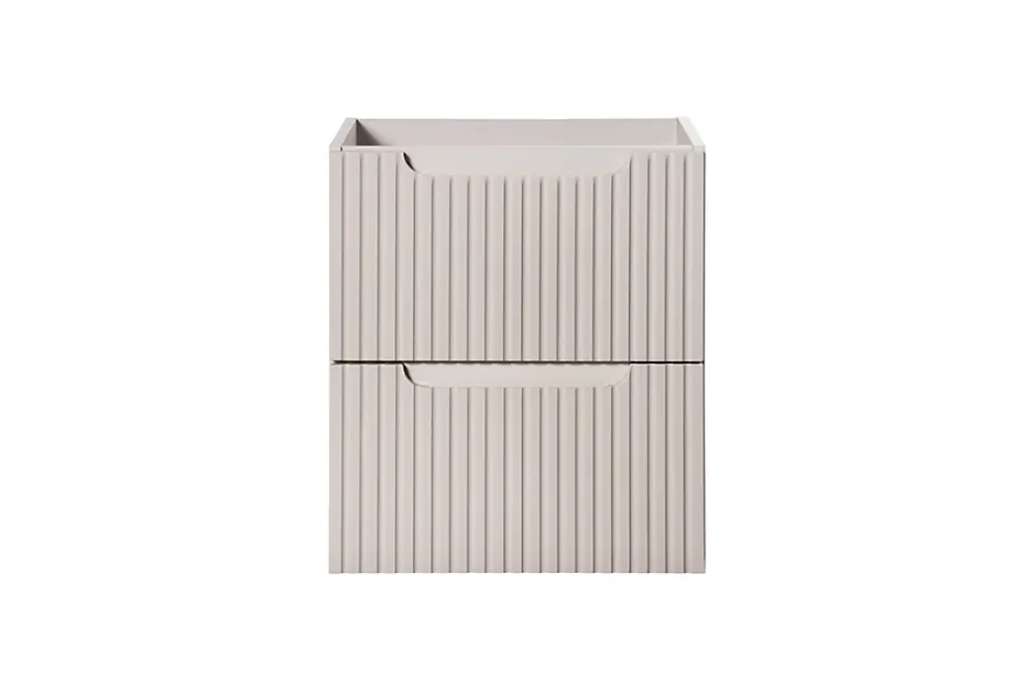 Furnidea Meuble sous vasque suspendu 2 tiroirs NOVA CACHEMIRE 50 CM