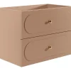 Vente-unique Meuble sous vasque suspendu - Vieux rose - 80 cm - SATOBAL* Meuble Sous-Vasque