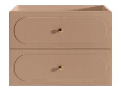 Vente-unique Meuble sous vasque suspendu - Vieux rose - 80 cm - SATOBAL* Meuble Sous-Vasque