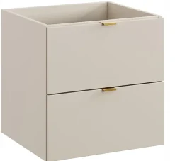 Furnidea Meuble sous vasque suspendu DALIA cachemire 50 cm* Meuble Sous Lavabo