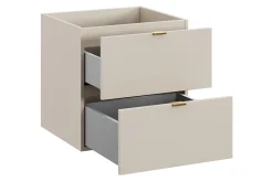 Furnidea Meuble sous vasque suspendu DALIA cachemire 50 cm* Meuble Sous Lavabo