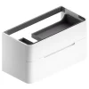 Meuble sous vasque suspendu blanc mat version gauche l.104 x H.55 x P.50,5 cm, Alba