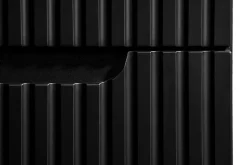 Furnidea Meuble sous vasque suspendu 2 tiroirs NOVA NOIR 60 CM