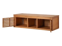 Vente-unique Meuble sous vasque suspendu en bois d'acacia - 130 cm - PENEBEL
