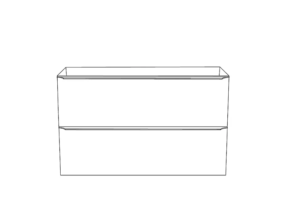 GoodHome Meuble sous vasque suspendu effet chêne l.100 x H.60 x P.45 cm, Imandra* Meuble Buanderie|Meuble Sous-Vasque