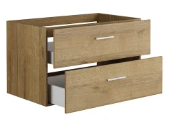 Vente-unique Meuble sous vasque suspendu - Coloris naturel clair - 80 cm - KAYLA