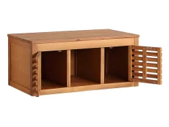 Vente-unique Meuble sous vasque suspendu en bois d'acacia - 90 cm - PENEBEL