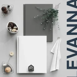 GoodHome Meuble sous vasque suspendu gris anthracite mat 4 tiroirs l.120 x H.48 x P.45 cm, Levanna* Meuble Sous-Vasque