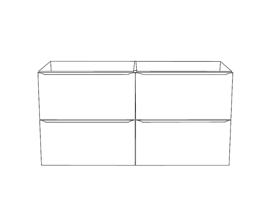 GoodHome Meuble sous vasque suspendu effet chêne l.120 x H.60 x P.45 cm, Imandra* Meuble Buanderie|Meuble Sous-Vasque