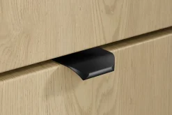 Furnidea Meuble sous vasque suspendu OVALIA - 2 tiroirs chêne 120 cm
