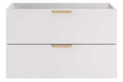 Furnidea Meuble sous vasque suspendu ASTER blanc 80 cm* Meuble Sous Lavabo