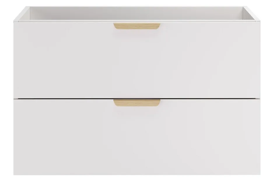 Furnidea Meuble sous vasque suspendu ASTER blanc 80 cm* Meuble Sous Lavabo