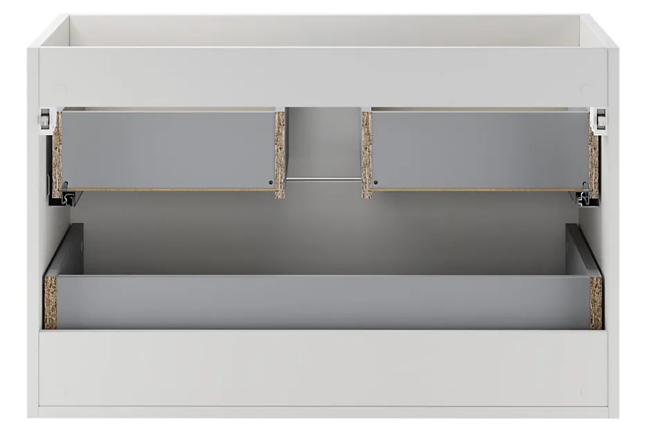 Furnidea Meuble sous vasque suspendu ASTER blanc 80 cm* Meuble Sous Lavabo