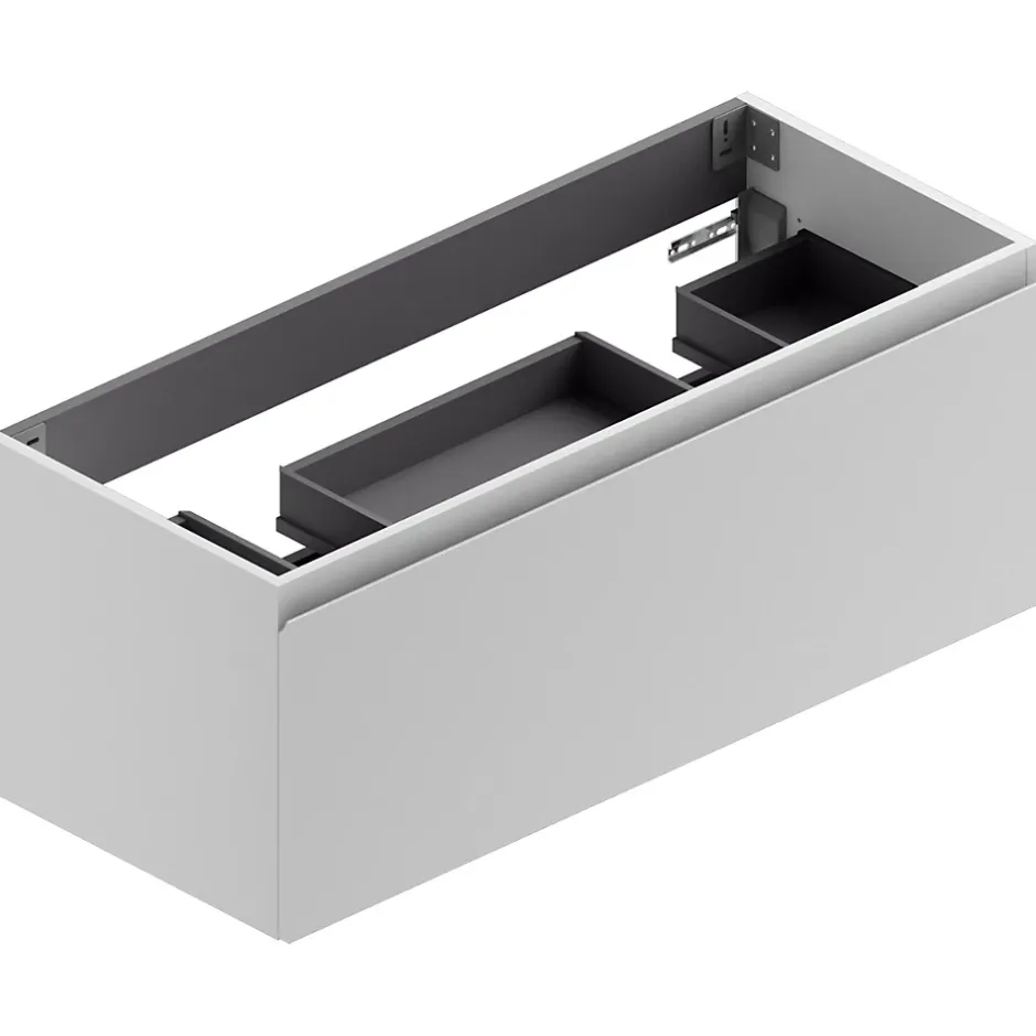Ipiemme SRL Meuble sous vasque suspendu blanc l.120 cm pour double vasque, Pura* Meuble Buanderie
