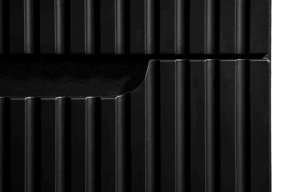 Furnidea Meuble sous vasque suspendu 2 tiroirs NOVA NOIR 80 CM* Meuble Sous-Vasque