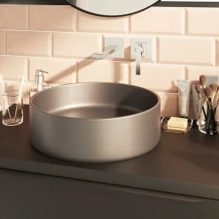 GoodHome Meuble sous vasque suspendu noir mat l.80 x H.60 x P.45 cm, Imandra* Meuble Buanderie|Meuble De Salle De Bains Faible Profondeur