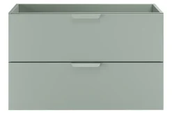 Furnidea Meuble sous vasque suspendu ASTER vert 80 cm* Meuble Sous Lavabo