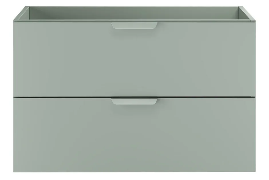 Furnidea Meuble sous vasque suspendu ASTER vert 80 cm* Meuble Sous Lavabo