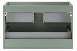 Furnidea Meuble sous vasque suspendu ASTER vert 80 cm* Meuble Sous Lavabo