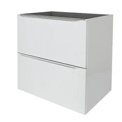 GoodHome Meuble sous vasque suspendu blanc brillant l.60 x H.60 x P.45 cm, Imandra