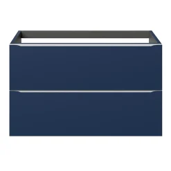 GoodHome Meuble sous vasque suspendu bleu nuit mat l.100 x H.60 x P.45 cm, Imandra