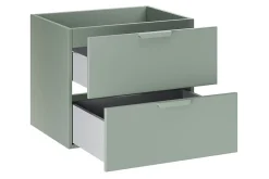 Furnidea Meuble sous vasque suspendu ASTER vert 60 cm