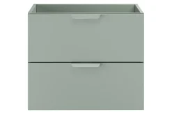 Furnidea Meuble sous vasque suspendu ASTER vert 60 cm