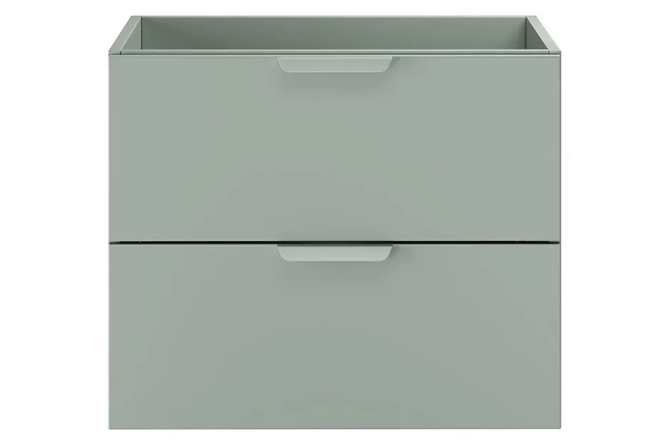 Furnidea Meuble sous vasque suspendu ASTER vert 60 cm